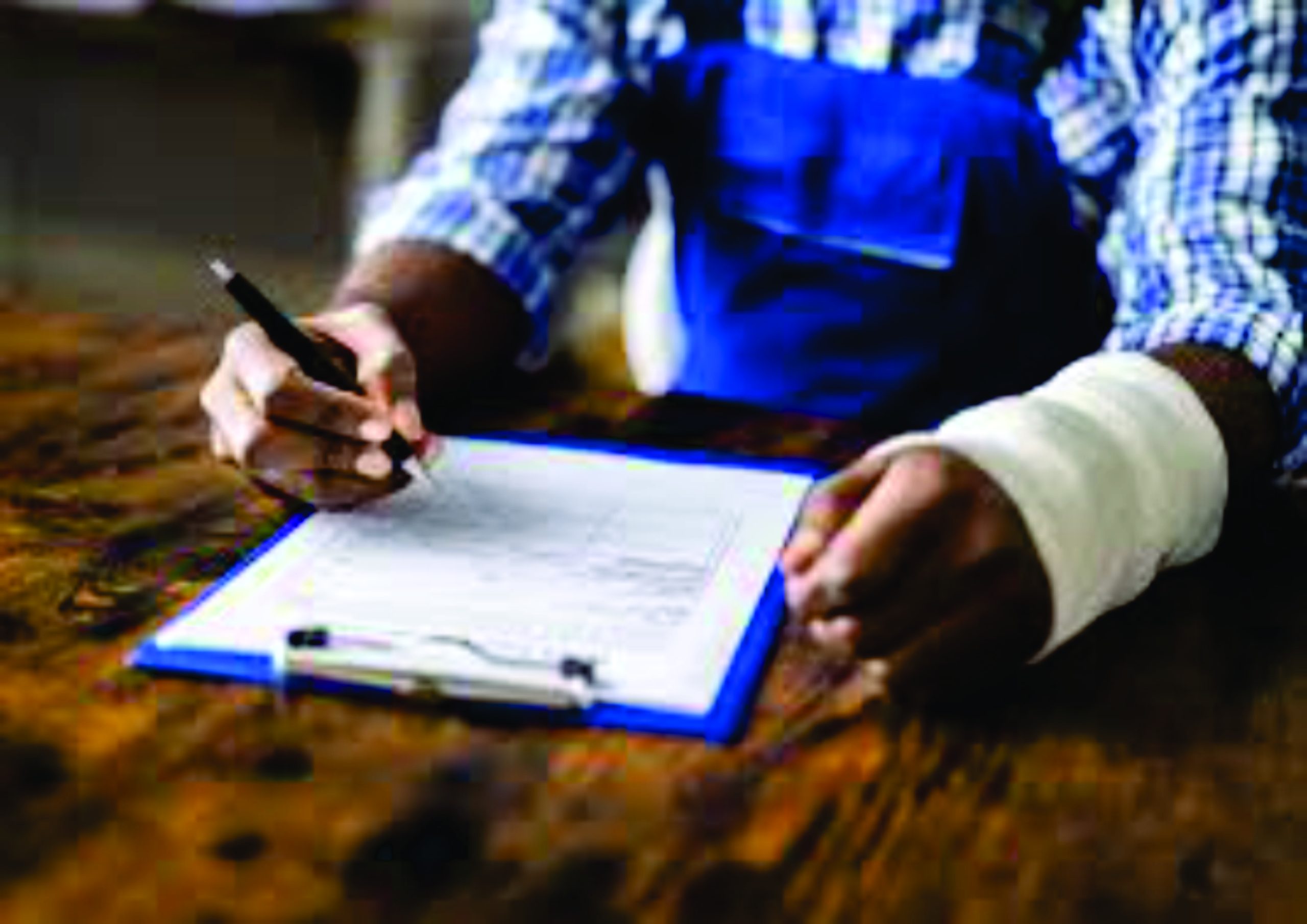 WCA claim form for workmen's compensation (COIDA)