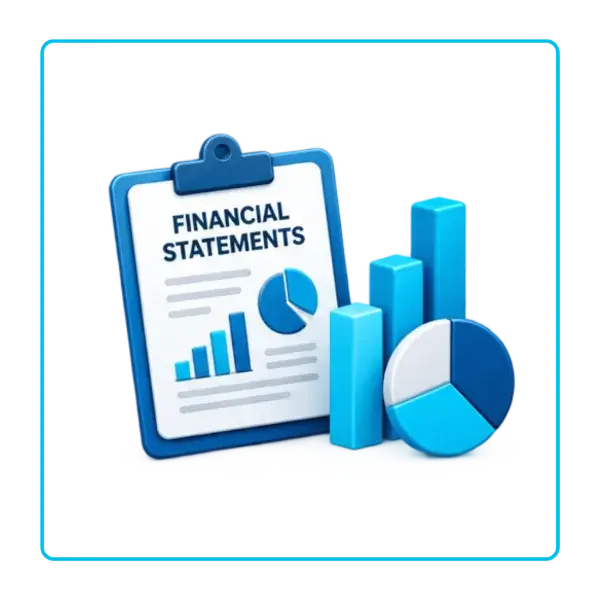 Financial statements services icon